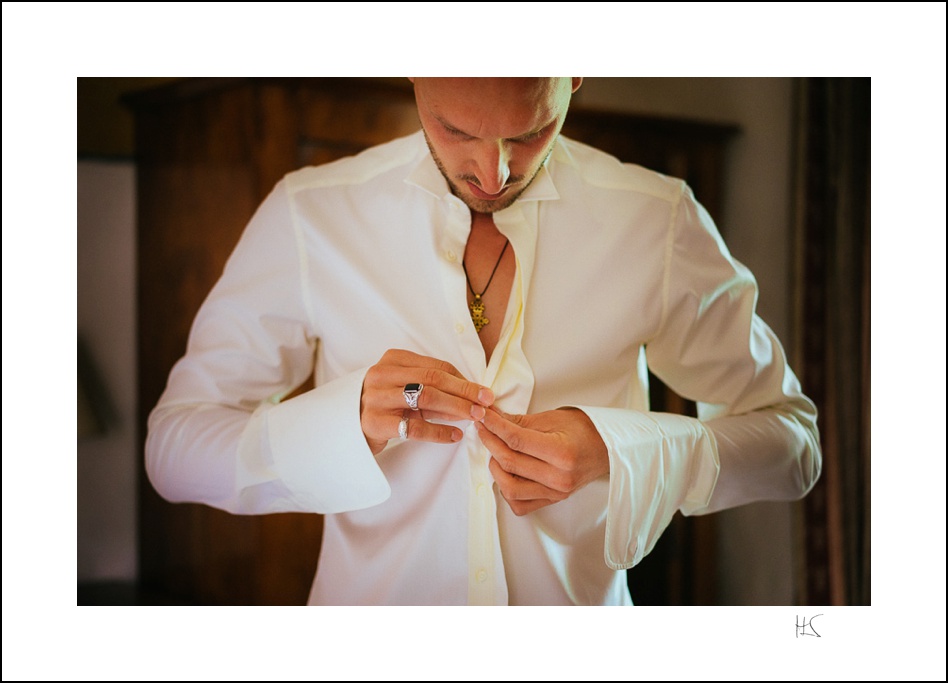 Getting Ready des Bräutigam, Hochzeit im Wasserschloss Unsleben, Bayern