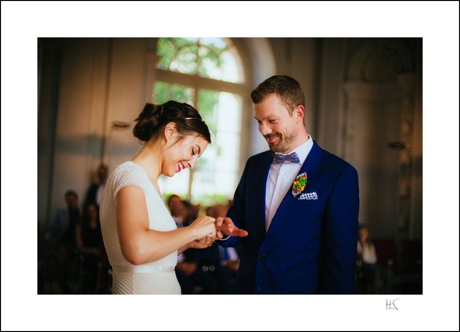 Trauung bei der Hochzeit in der Orangerie, Erlangen